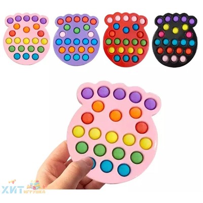 POP IT antistress Сенсорная игрушка МЕДУЗА на пластиковой подложке в ассортименте / Вечная пупырка