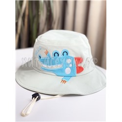 Панама детская с затяжкой CROCO р-р 54, pa_croc_white, pa_croc_blue, pa_croc_green, pa_croc_yellow