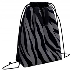 Сумка для сменной обуви с ручками 36,5х44 см Grey Zebra 60413 ErichKrause