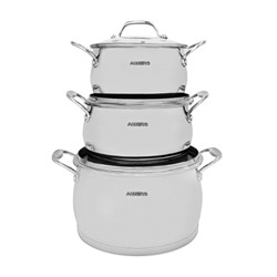 Набор кастрюль ALBERG ESTET 2,6*3,7*6,2л,