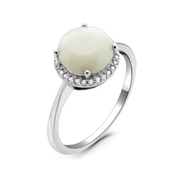 Кольцо из серебра оникс, МЦВ1046