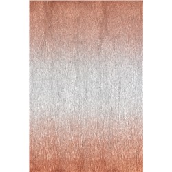 Бумага гофрированная металл-переход, 180 гр. серебряно-красная № 802/4