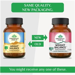 WEIGHT BALANCE, Healthy Metabolism, Organic India (ВЭЙТ БАЛАНС (БАЛАНС ВЕСА), здоровый метаболизм, Органик Индия), 60 капс.