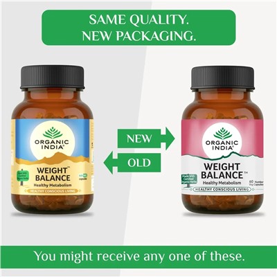 WEIGHT BALANCE, Healthy Metabolism, Organic India (ВЭЙТ БАЛАНС (БАЛАНС ВЕСА), здоровый метаболизм, Органик Индия), 60 капс.