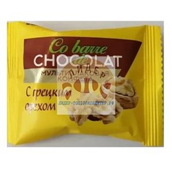 Шоколатье мультизлаковые с грецким орехом, конфеты, 500 гр.