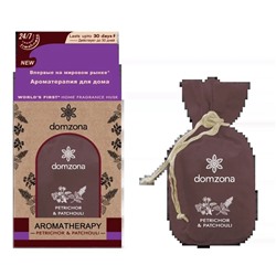Aromatherapy PETRICHOR & PACHOULI, Domzona (Ароматерапия для дома ПЕТРИКОР И ПАЧУЛИ аромасаше, Домзона), 80 г.