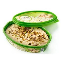 Халва фасованная кунжутная с Фисташками 280г (пластиковый контейнер)