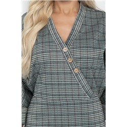 Платье Фокси (черно-бежевое) П11249