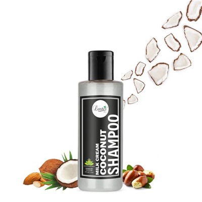 Milk Cream COCONUT Shampoo, Luster (Молочный крем КОКОС шампунь для волос, Ластер), 210 мл.