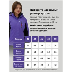 Горнолыжный костюм женский зимний фиолетового цвета 0027F
