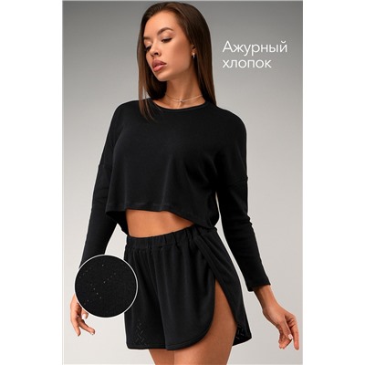 Женская пижама с шортами из ажурного хлопка Happyfox