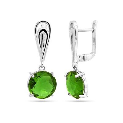 Серьги из серебра султанит, Чудо