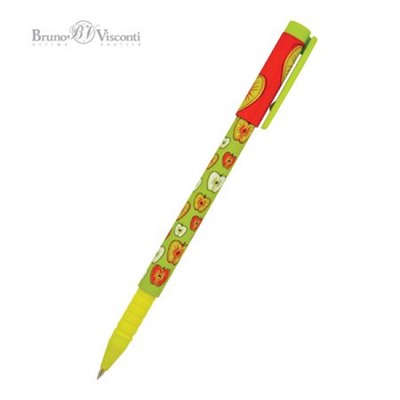 Ручка шариковая 0.5 мм "FunWrite.Яблочные дольки" синяя 20-0212/33 Bruno Visconti