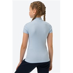 Водолазка для девочки в рубчик с коротким рукавом Happyfox