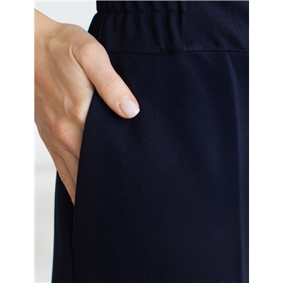 Прямые брюки из джерси на резинке сзади