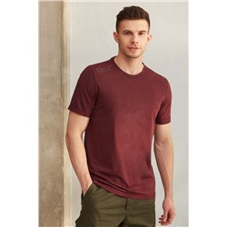 Фуфайка (футболка) муж BeGood SS23MJ235 (Бургунди меланж)
