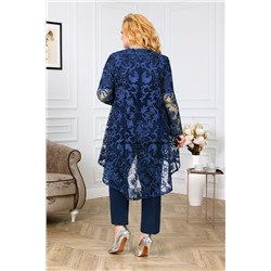 Ninele 5908 синий, Кардиган,  Брюки,  Блуза
