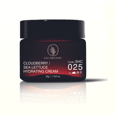 CLOUDBERRY SEA LETTUCE HYDRATING CREAM, SHC 025, Sai Organic (УВЛАЖНЯЮЩИЙ КРЕМ С МОРОШКОЙ И МОРСКИМ САЛАТОМ, Саи Органик), 50 г.