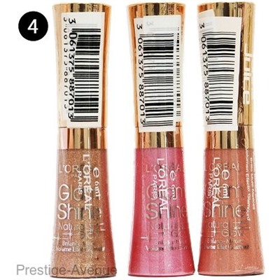 Блеск для губ Loreal GlamShine Natural Glow (упак 3 шт)