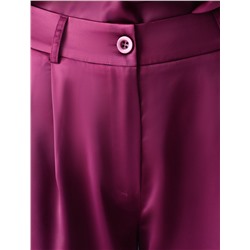 Брюки палаццо широкие из струящегося сатина