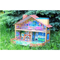 Кукольный  двухэтажный домик быстрой сборки «Дача» Серия Dream House