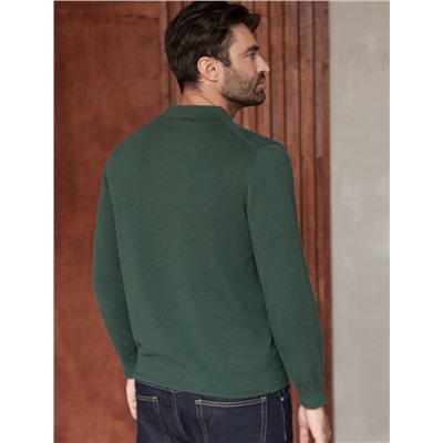 Джемпер-поло из хлопка с нейлоном