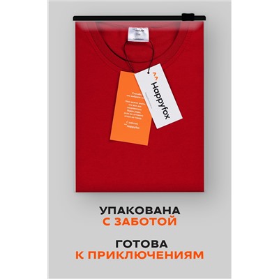 Детская однотонная футболка Happyfox