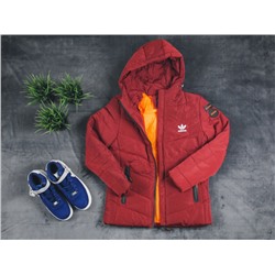 Пуховик Adidas burgundy