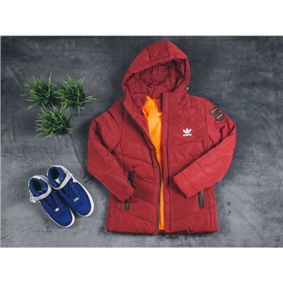 Пуховик Adidas burgundy