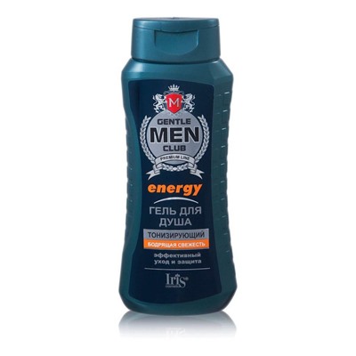 IRIS Gentlemen club Гель для душа ENERGY тонизирующий 400мл