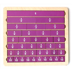 Пазл деревянный «Дроби»