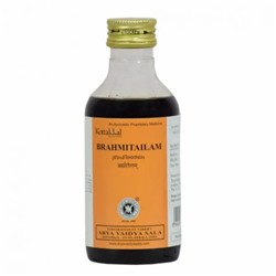 BRAHMI TAILAM, Kottakkal (БРАМИ (БРАХМИ) ТАЙЛАМ, Аюрведическое массажное масло для улучшения умственной деятельности, Коттаккал), 200 мл.