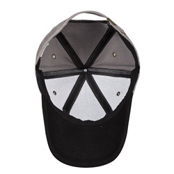 Бейсболка Unit Trendy, серая с черным