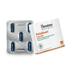 PARTY SMART Capsules, Himalaya (ПАТИ СМАРТ, средство от похмелья, Хималая), 5 капс.