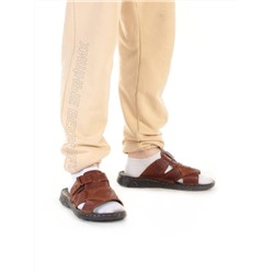 P2323-11 BROWN Тапочки мужские (натуральная кожа) размер