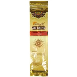 Ace Scents ROSE Natural Masala Incense Sticks, Aromatika (РОЗА натуральные ароматические палочки, Ароматика), 20 палочек.