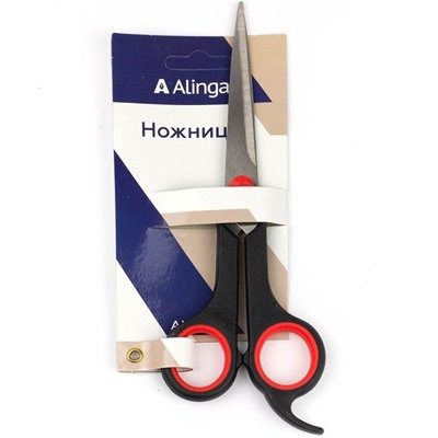 Ножницы 17см Alingar прорезиновые ручки AL6607