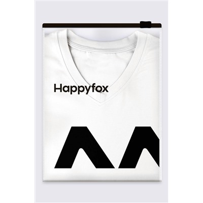 Женская футболка оверсайз с V-вырезом Happyfox