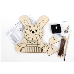 Деревянные часы своими руками «Зайчонок»