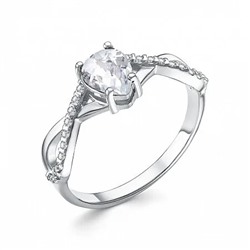 Кольцо из серебра куб.циркон., В10-0339