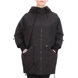 FY-227 BLACK Ветровка женская АЛИСА (65% хлопок, 35% полиэстер) размер 48 российский