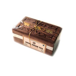 ROYAL ASSAM Tea (Подарочный чай КОРОЛЕВСКИЙ АССАМ в деревянной коробке), 50 г.