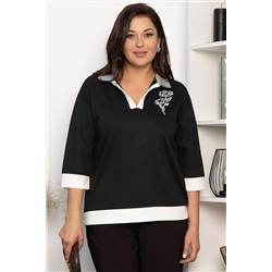 Блуза Алика (черная) Б14239-20М