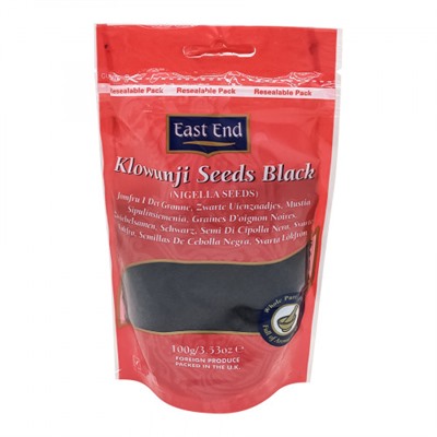 KLOWUNJI SEEDS BLACK, East End (Чёрный тмин СЕМЕНА ЛУКА КАЛОНДЖИ ЧЁРНЫЕ, Ист Энд), 100 г.