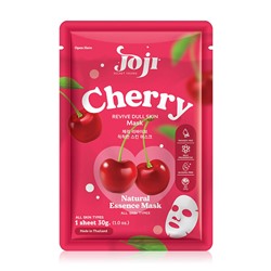 CHERRY Revive Dull Skin Mask, Joji (ВИШНЯ тканевая маска для оживления тусклой кожи, Джоджи), 30 г. (1 шт.)