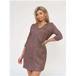 Платье женское Текс-Плюс, цвет коричневый