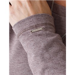 Лонгслив из премиального хлопка с эластаном