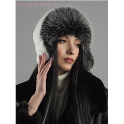 Нон-стоп кролик/чернобурка Ушанка женская (56-58)