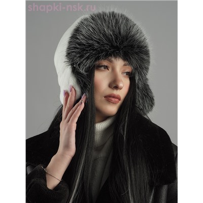 Нон-стоп кролик/чернобурка Ушанка женская (56-58)