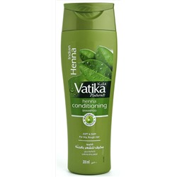 Vatika INDIAN HENNA Henna Conditioning Shampoo, Dabur (Ватика ИНДИЙСКАЯ ХНА Шампунь ХНА, КОНДИЦИОНИРОВАНИЕ для сухих и поврежденных волос, Дабур), 200 мл.